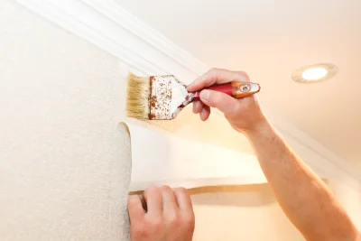 Pose de papier peint à Laroche-près-Feyt — revêtements muraux et toiles de verre